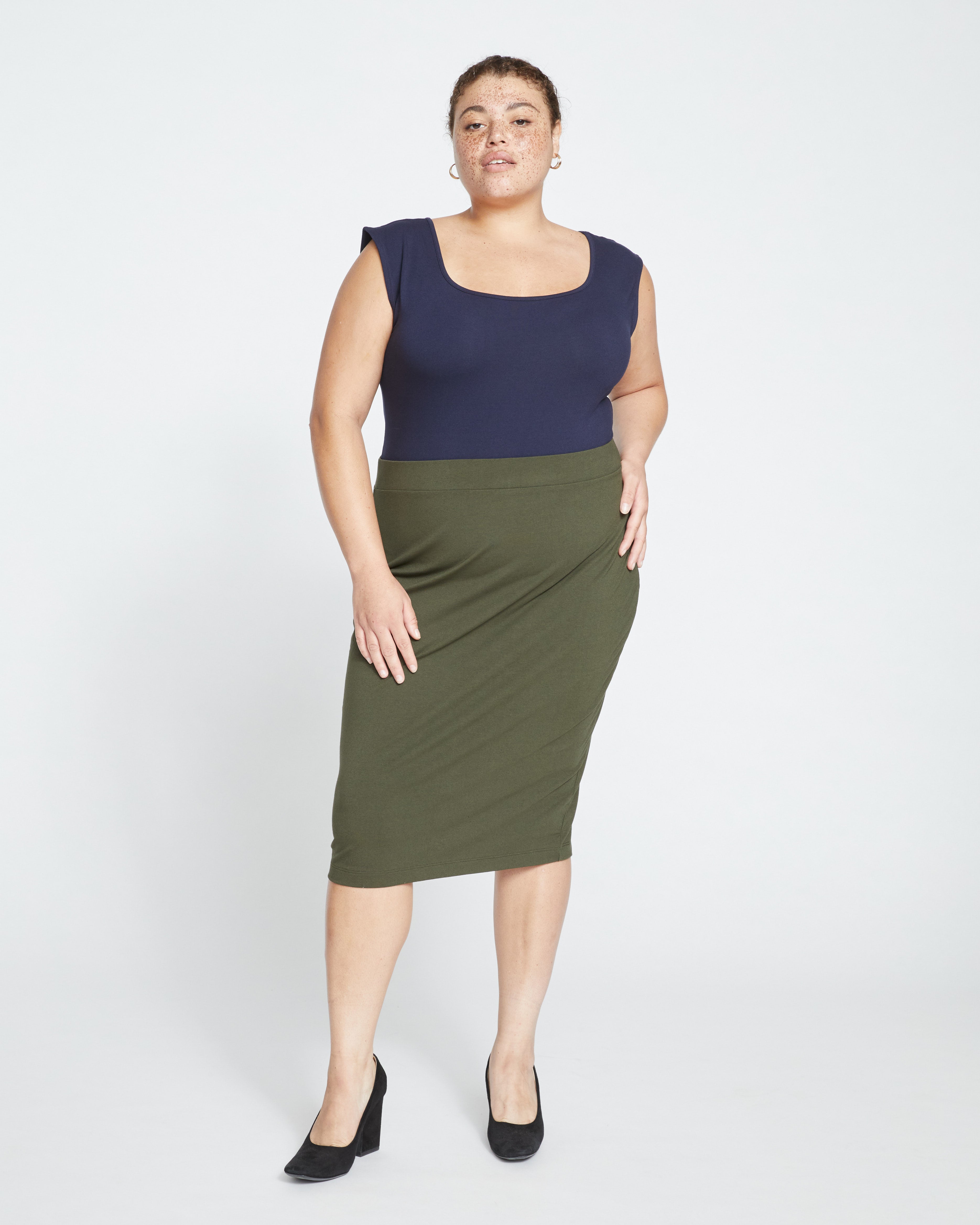 Danube Jersey Skirt - Nori – Universal Standard