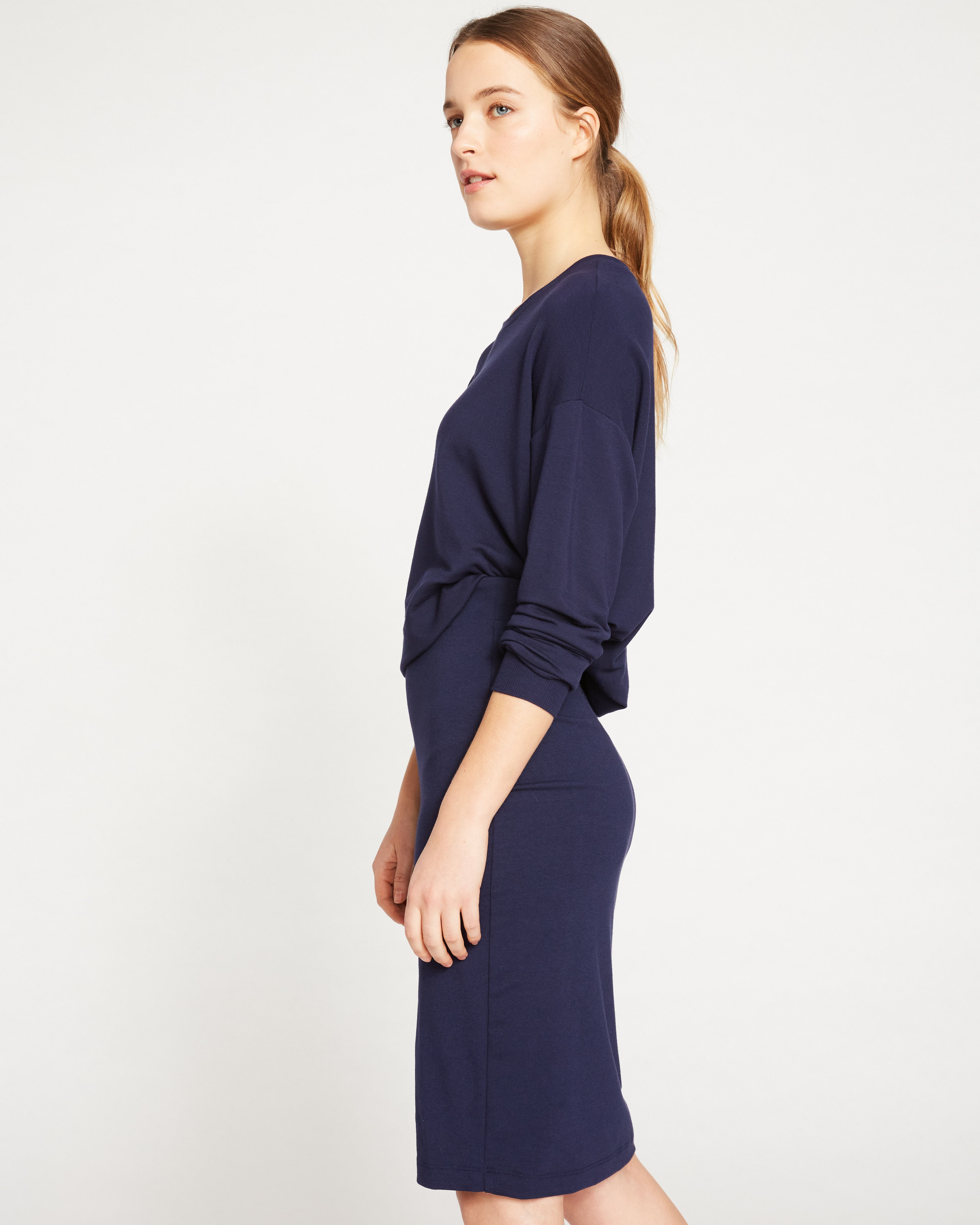 Danube Jersey Skirt - Midnight – Universal Standard
