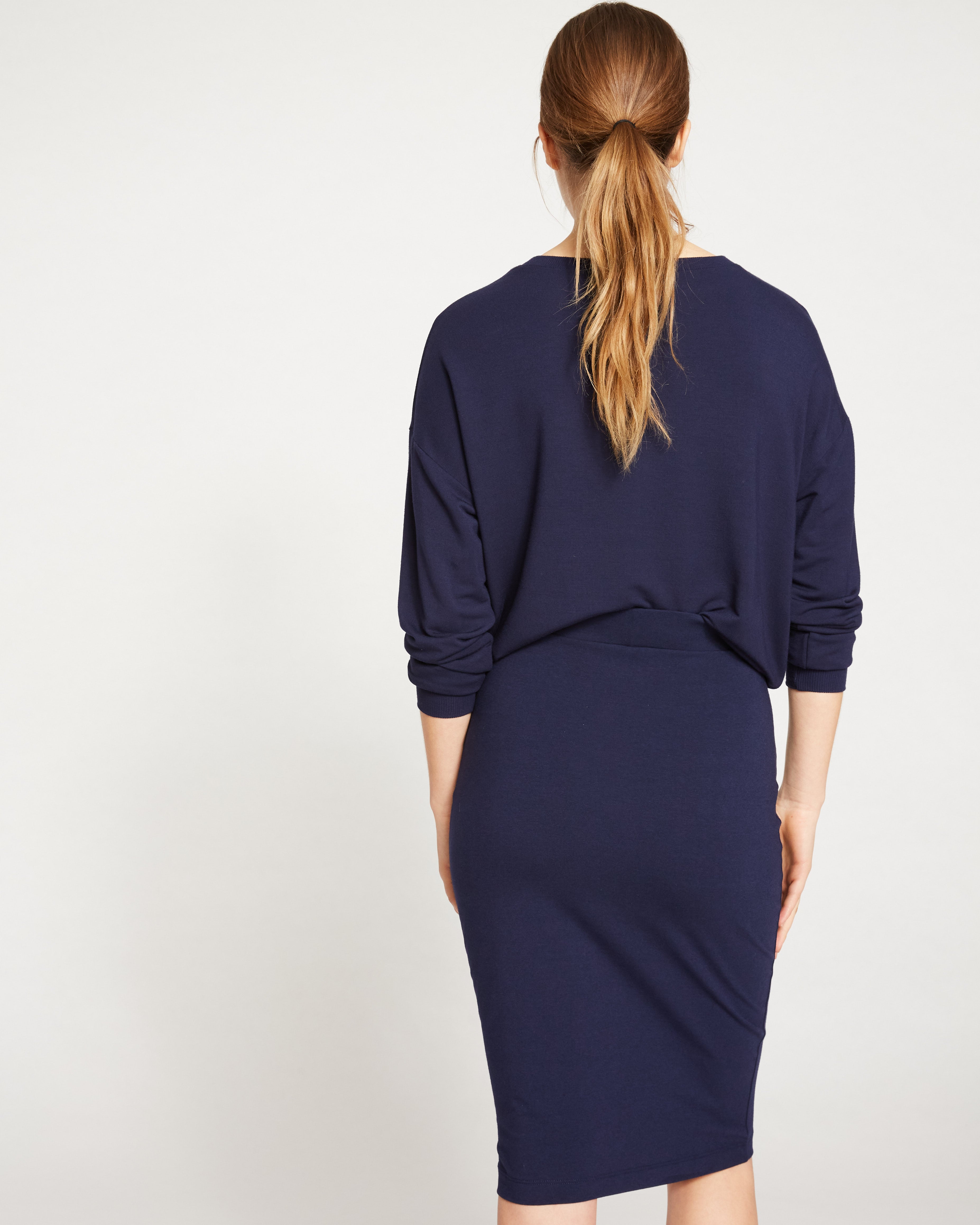 Danube Jersey Skirt - Midnight – Universal Standard