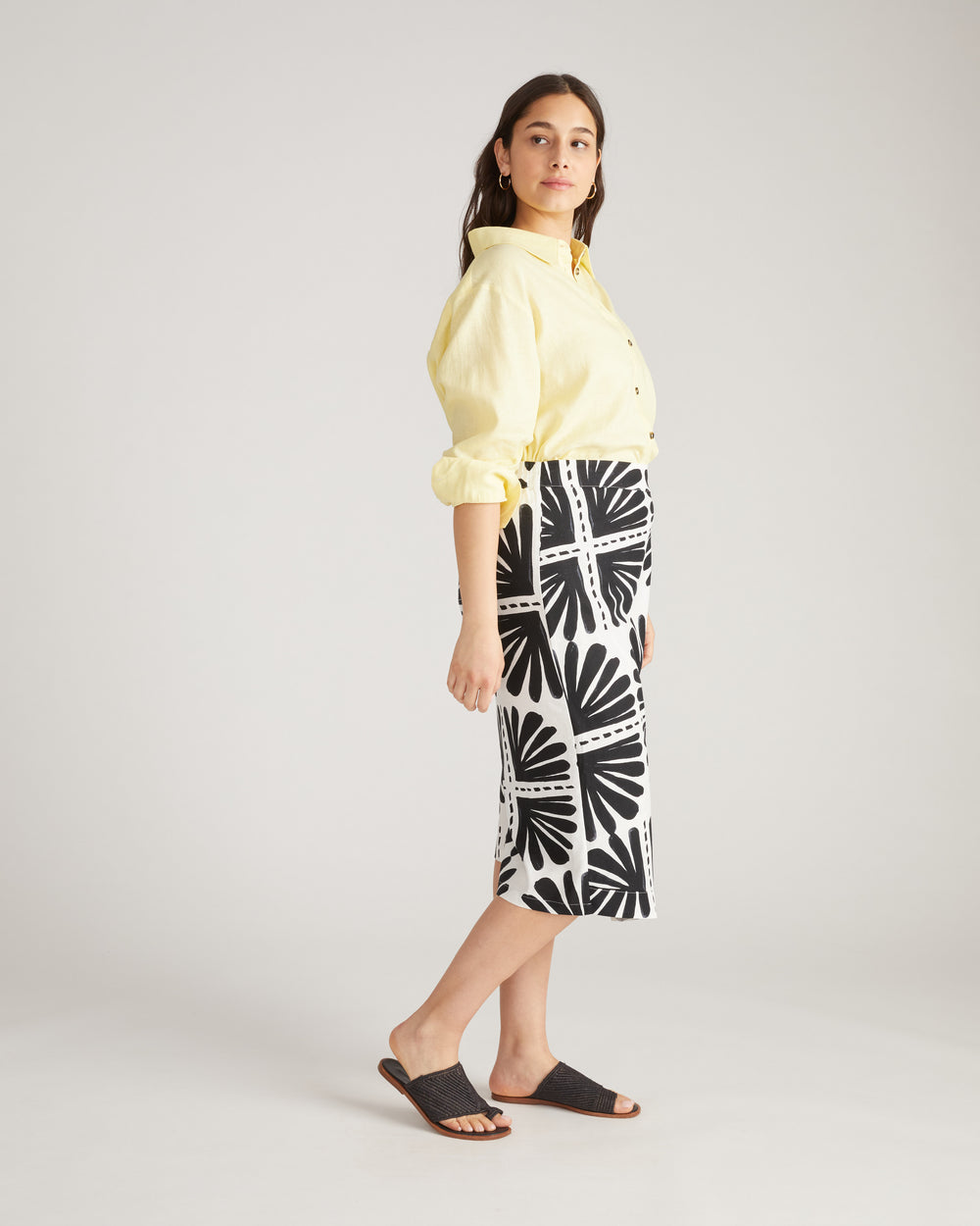 Dawn Linen Hi Low Tunic - Twinkle
