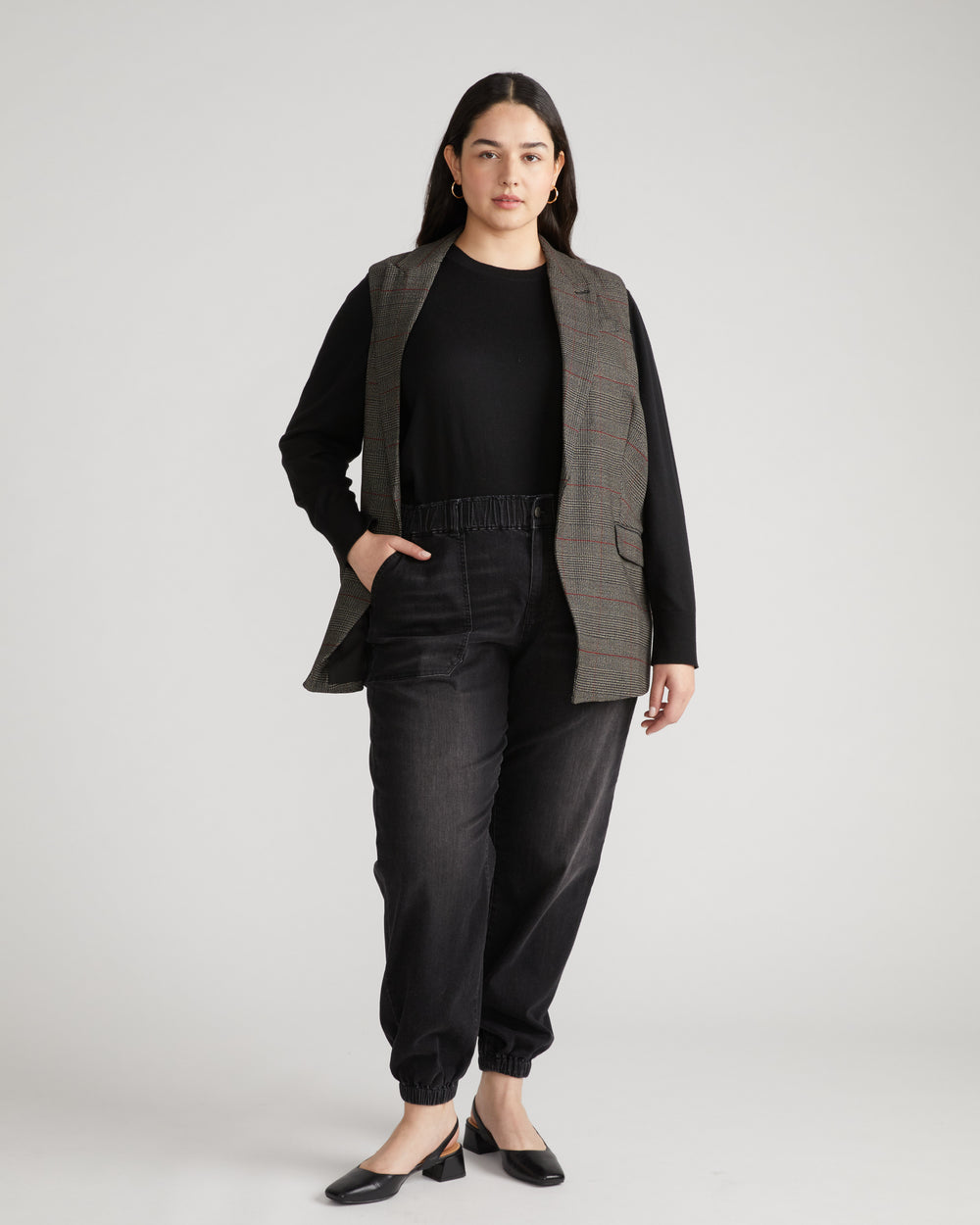 ComfortDenim Joggers - Washed Black