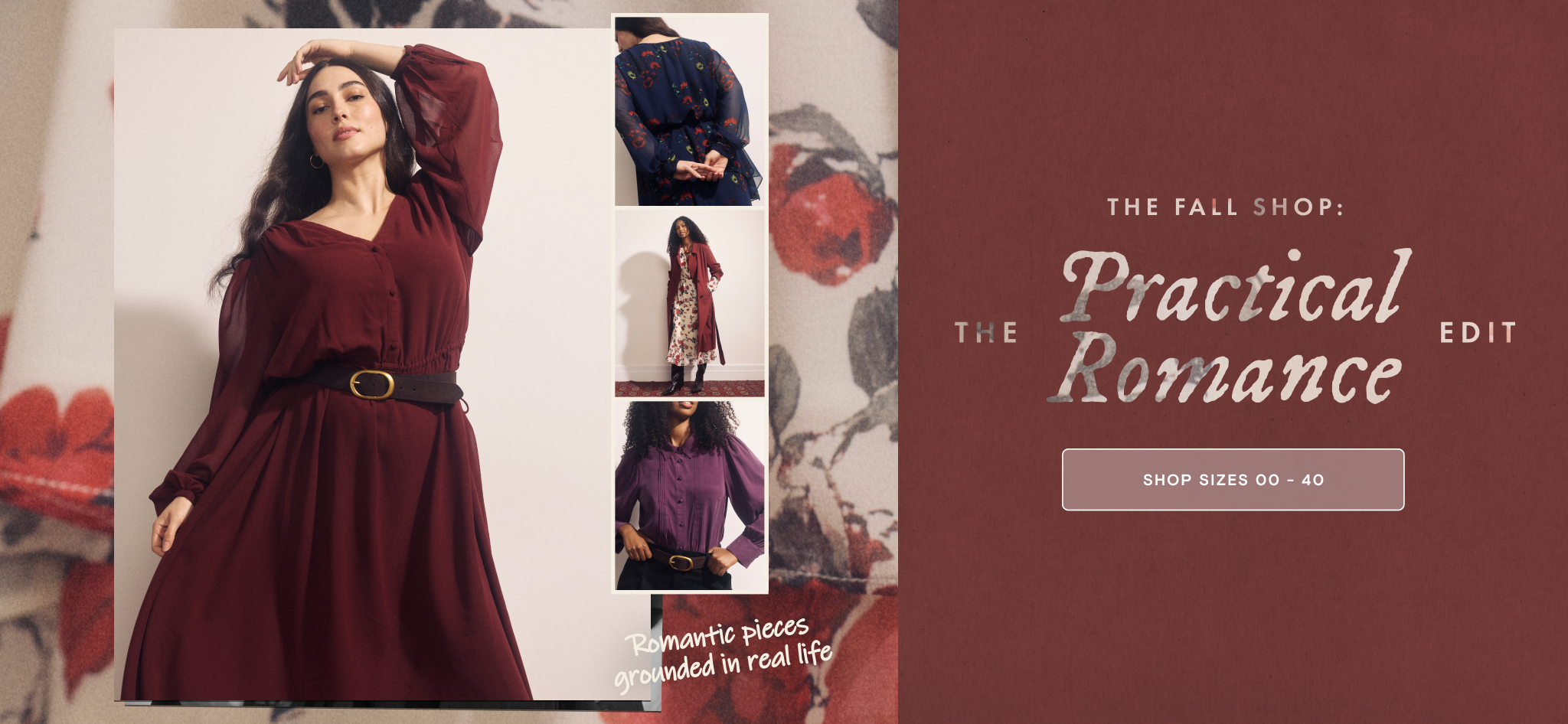 the fall shop: the practical romance edit - shop sizes 00 - 40