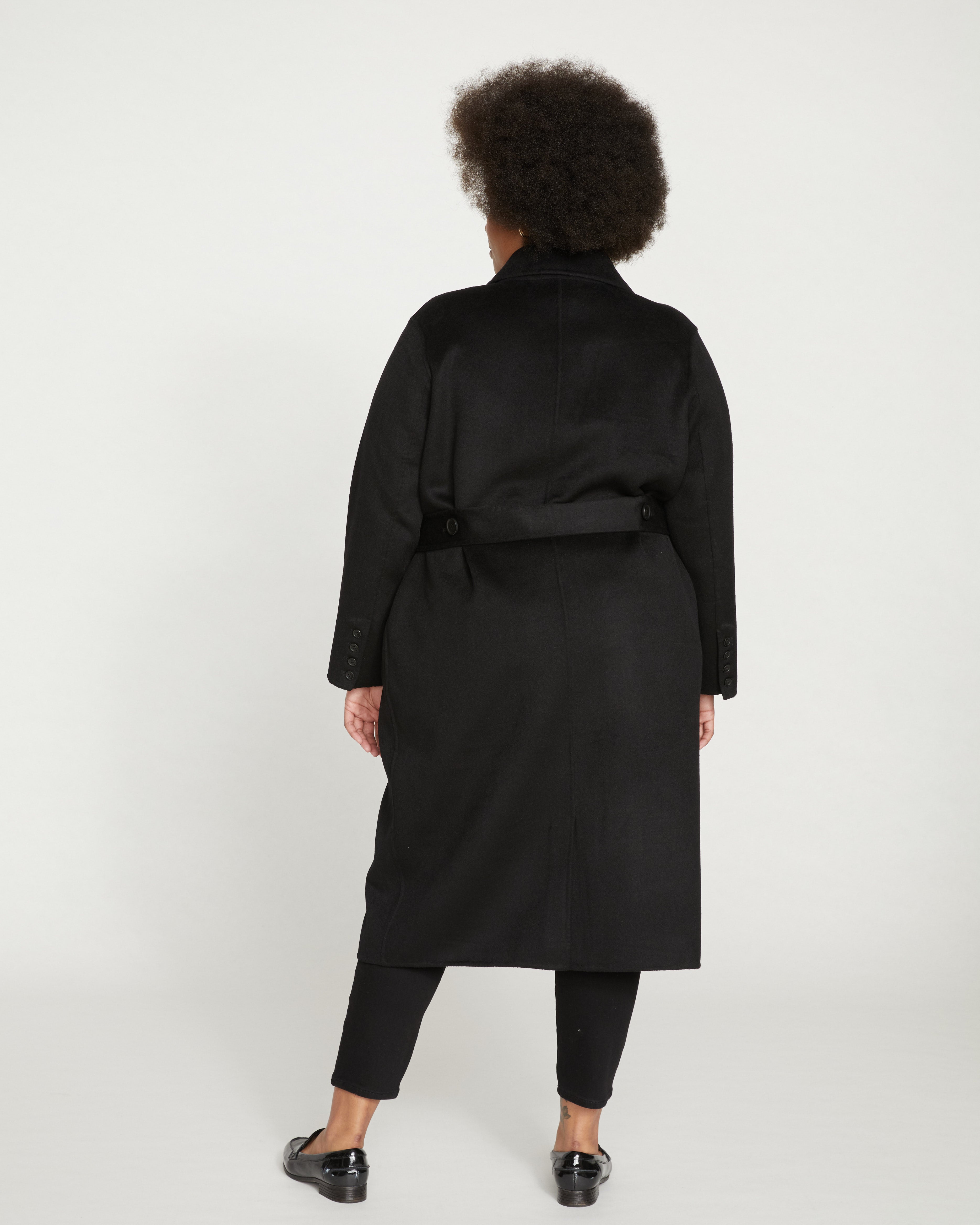 Double Face Luxe Coat - Black – Universal Standard