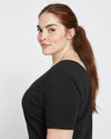 Double V Tee - Black