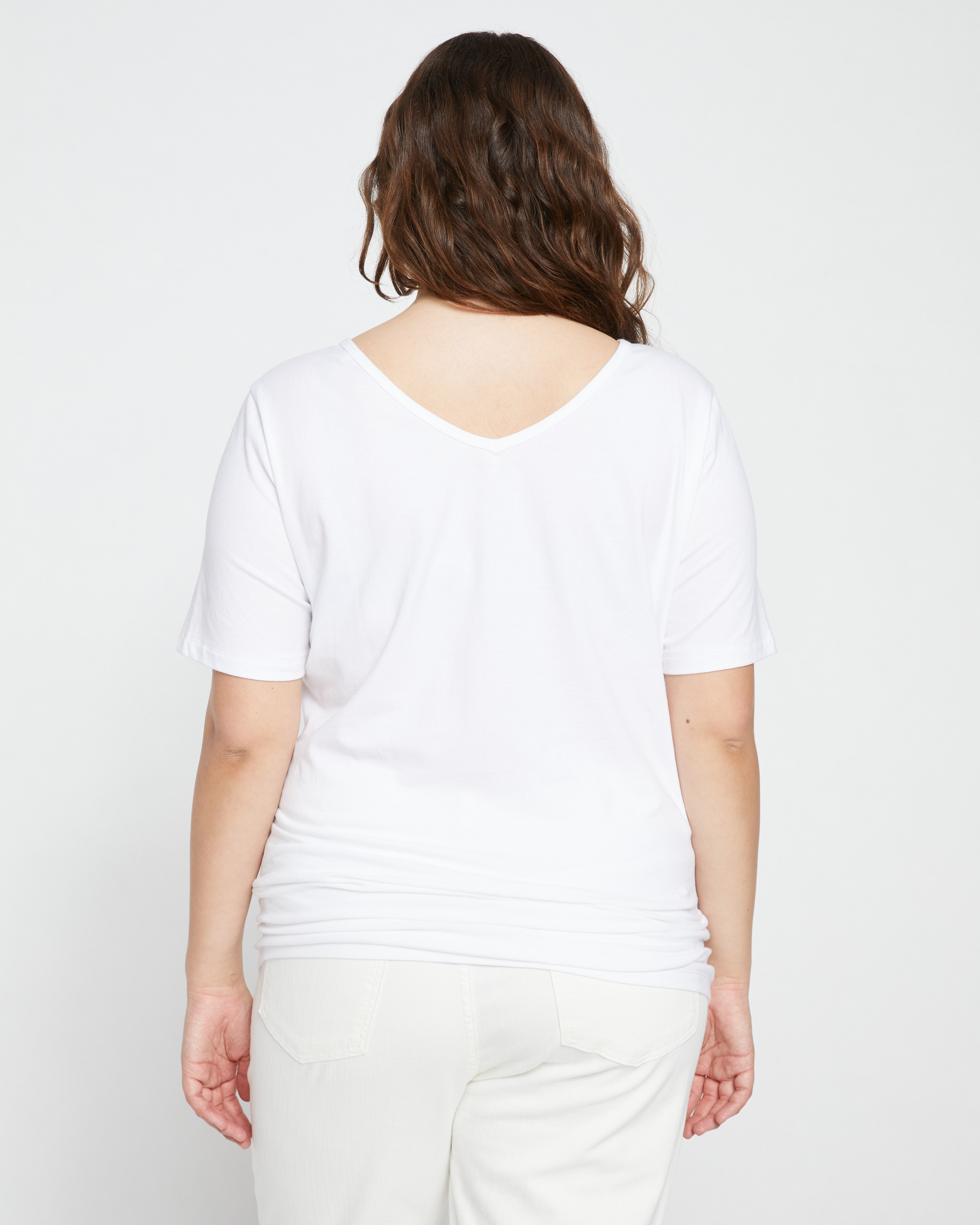 Double V Tee - White – Universal Standard