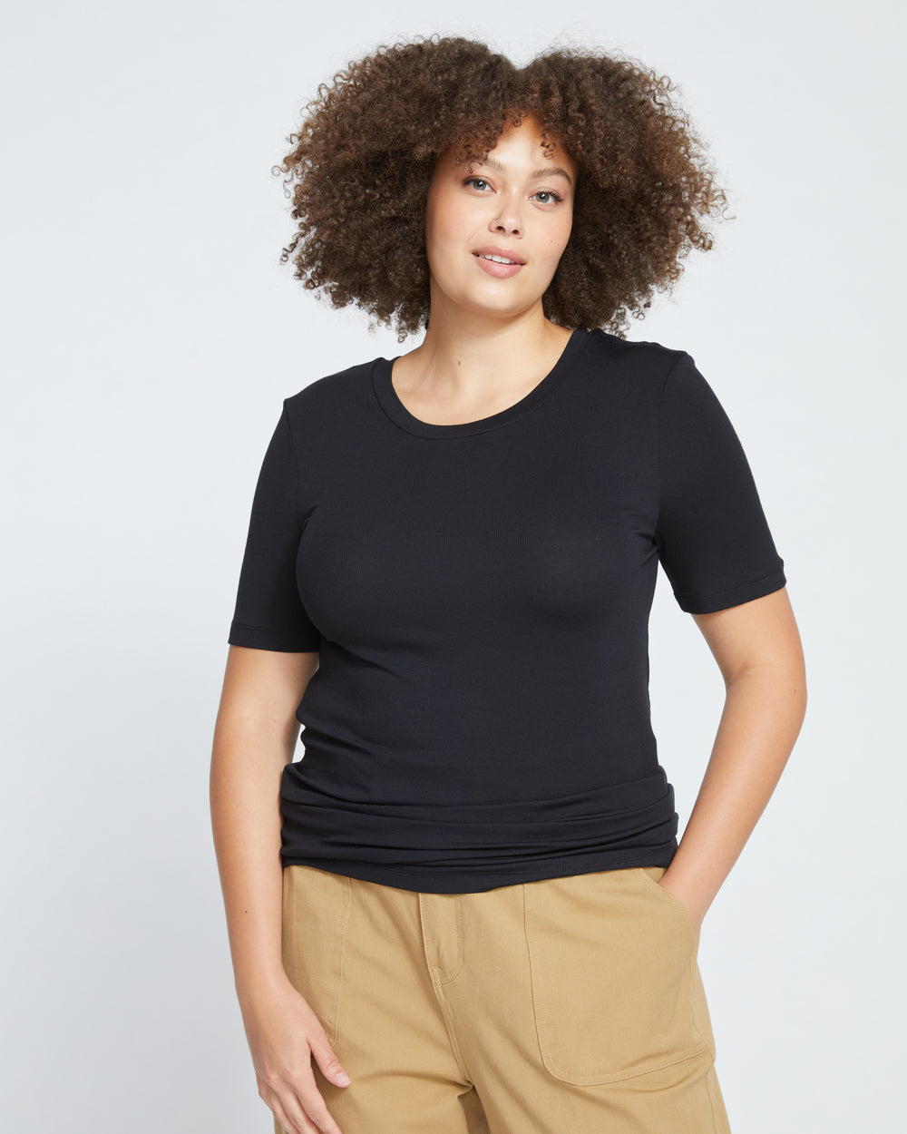 Foundation Short Sleeve Crew Neck Tee - Black