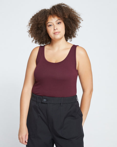 Foundation Tank - Black Cherry – Universal Standard