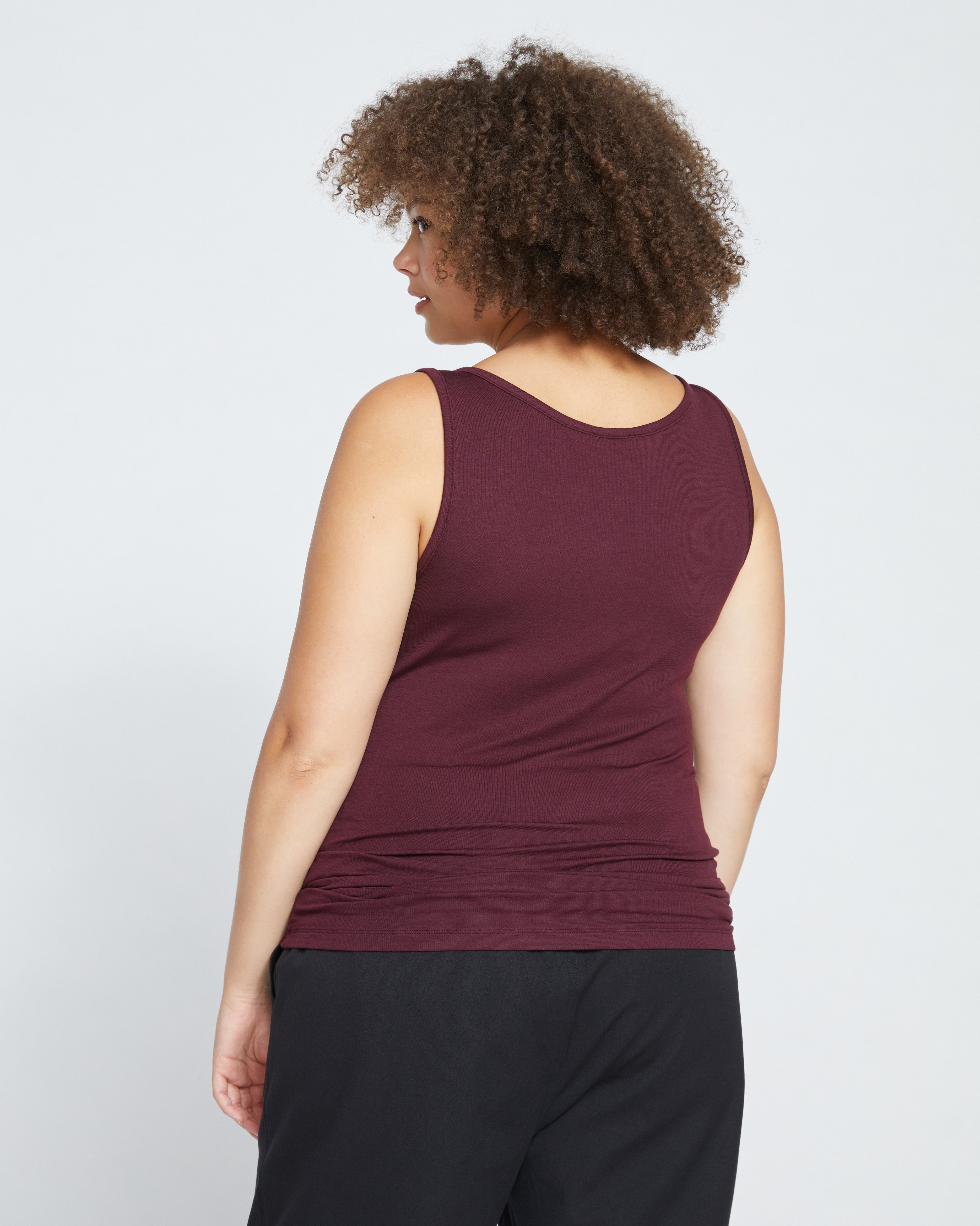 Cloud Rib Tank - Black Cherry – Universal Standard
