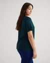 Eco Tee Rex in Linen Jersey - Deep Sea
