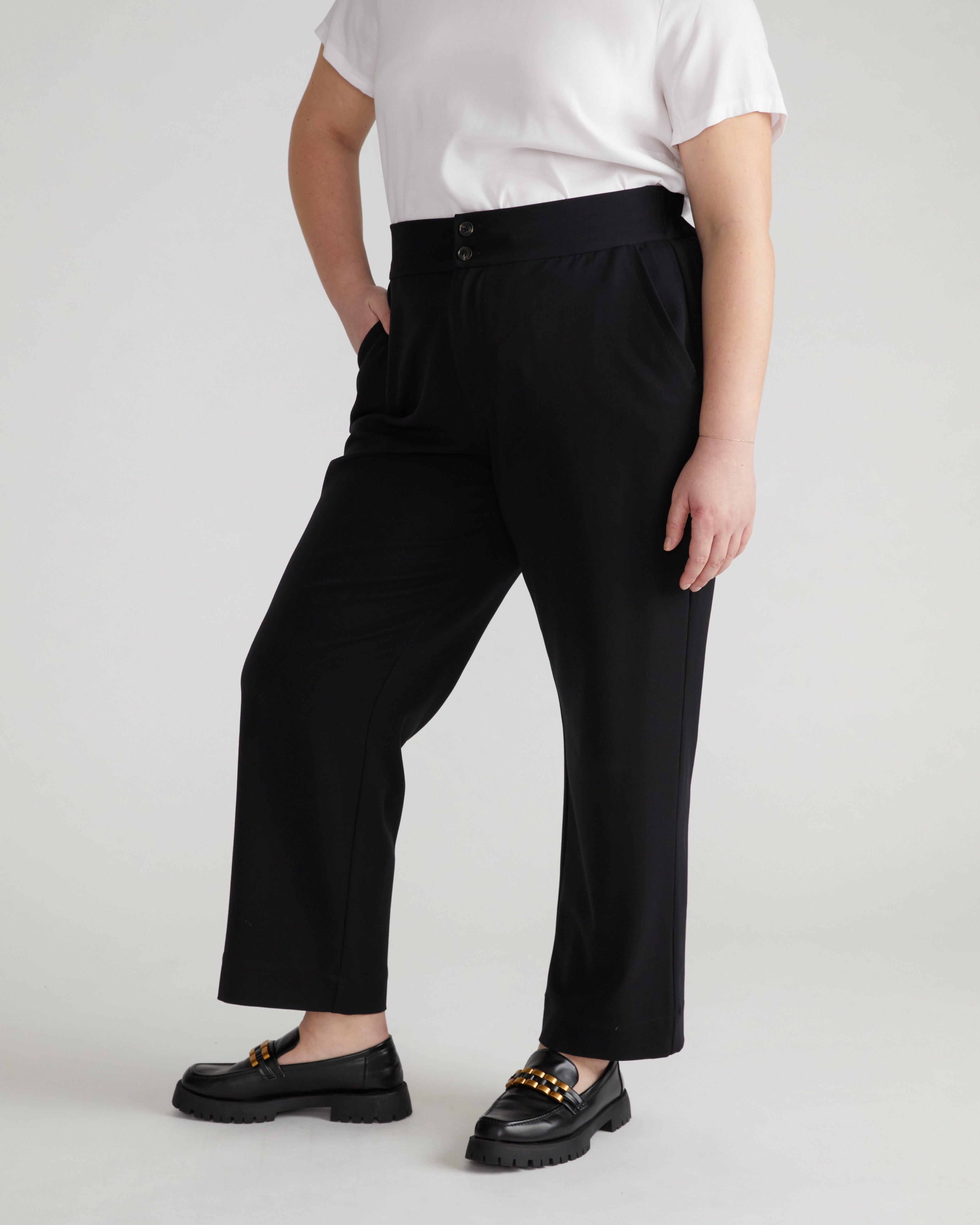 All Day Irving Straight Leg Pants - Black – Universal Standard