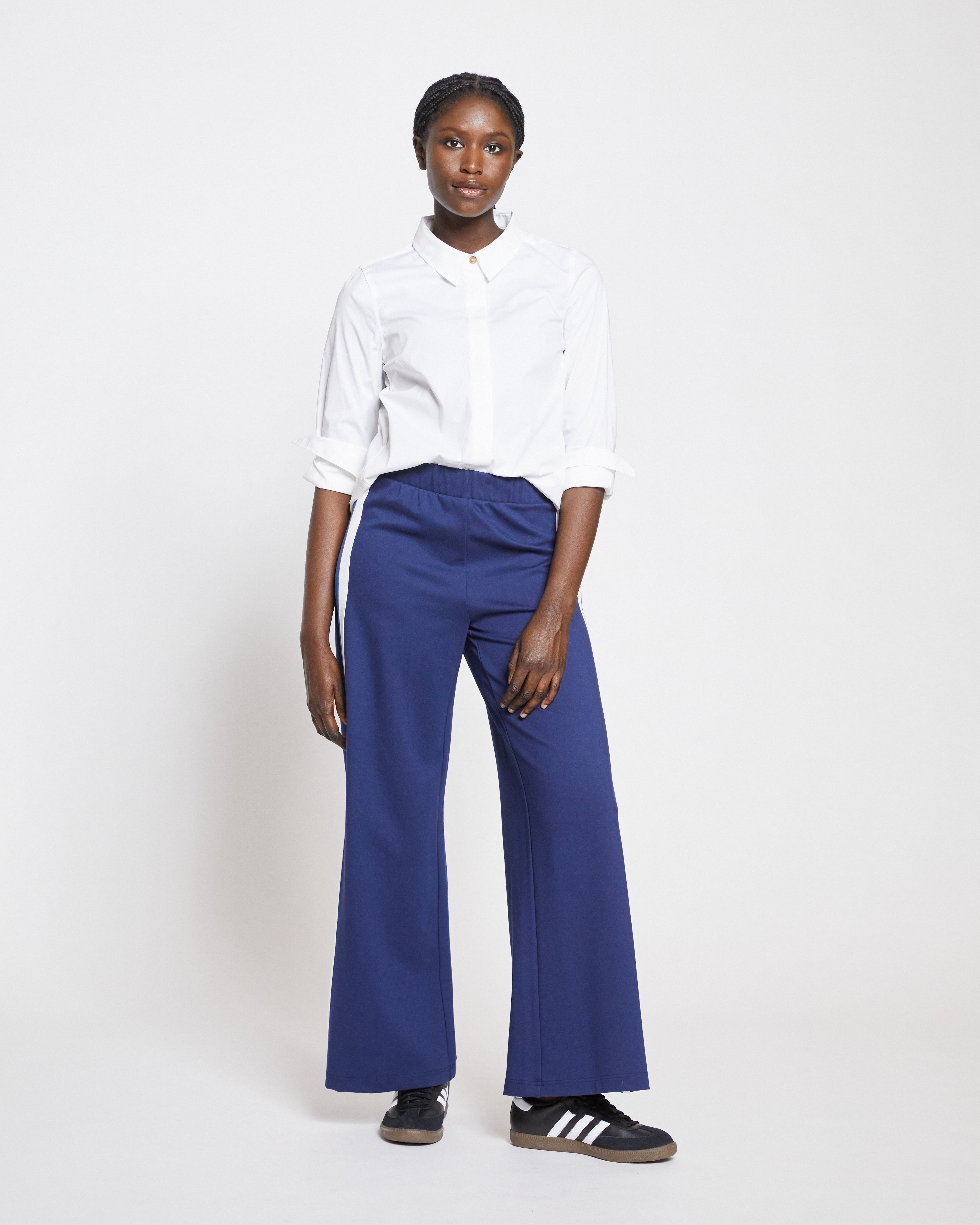 Elbe Popover Stretch Poplin Shirt Classic Fit - White