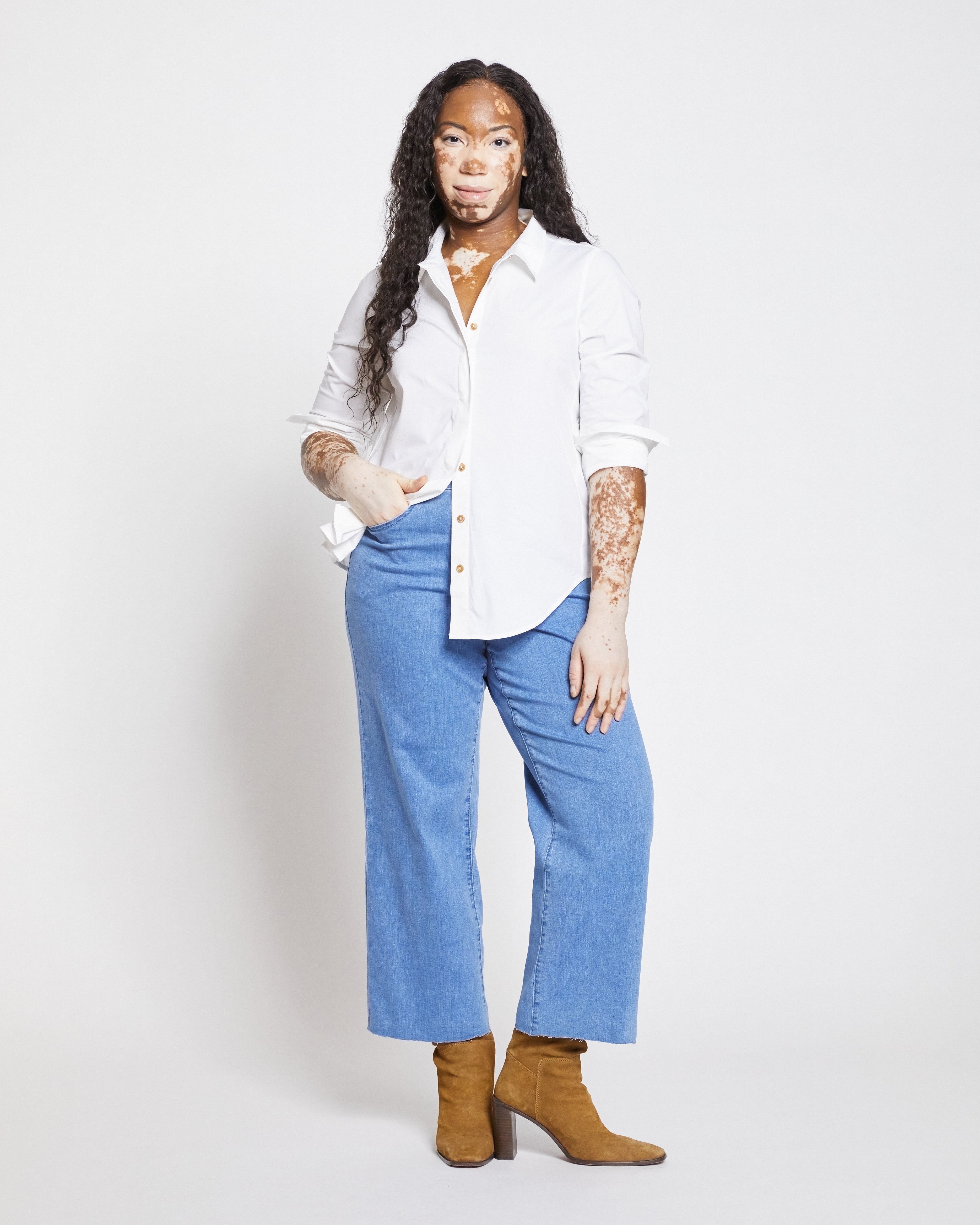 Elbe Popover Stretch Poplin Shirt Classic Fit - White