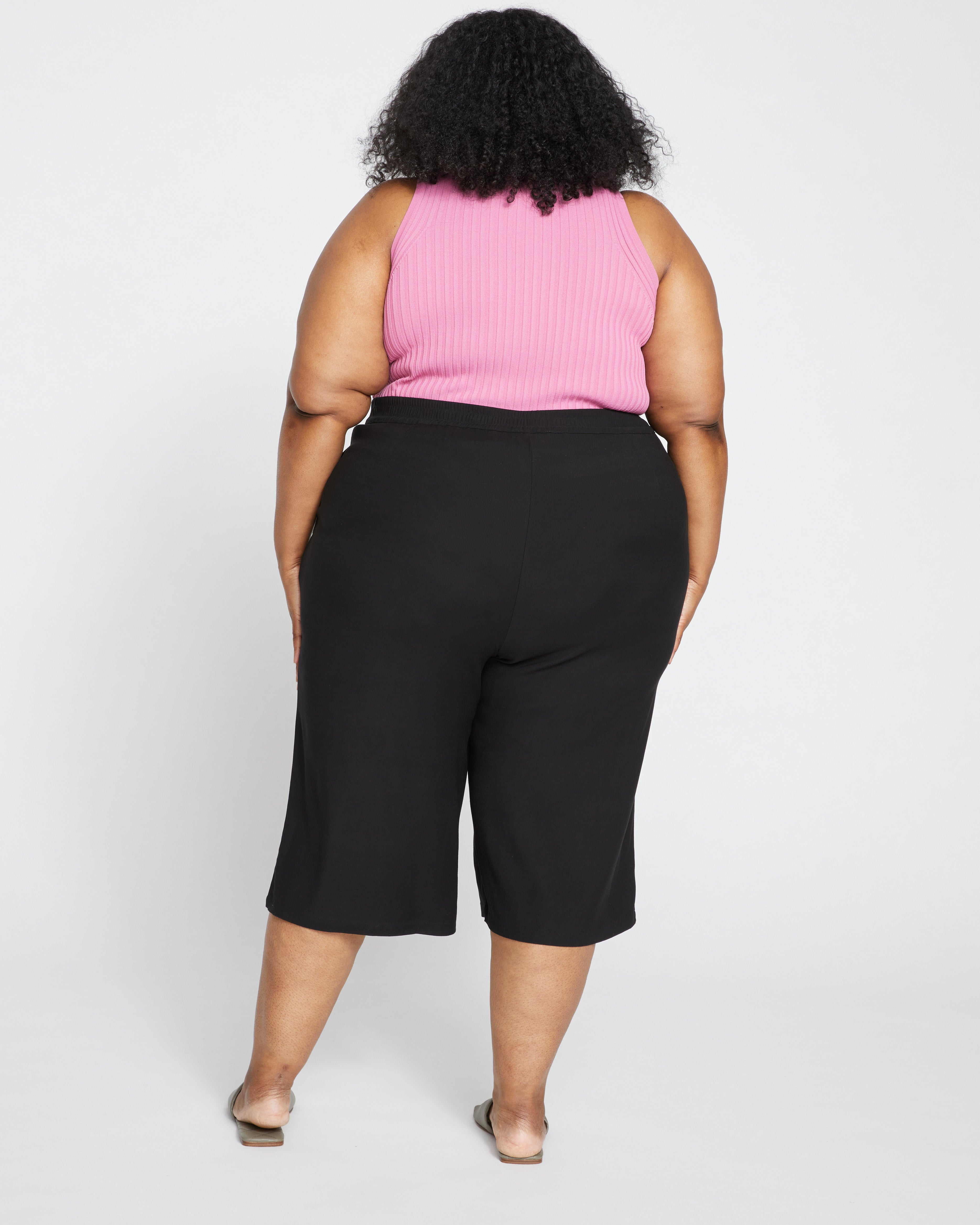 Elvo Double Luxe Culottes - Black – Universal Standard