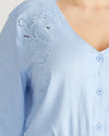 Frances Embroidered Linen Blend Blouse - Cielo Blue | Plus Size & Straight Size Women's Fashion | Universal Standard