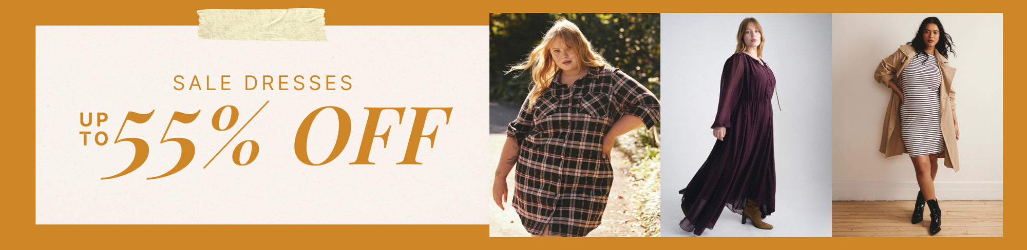 Model wearing styles from the End of Season Sale - Dresses collection