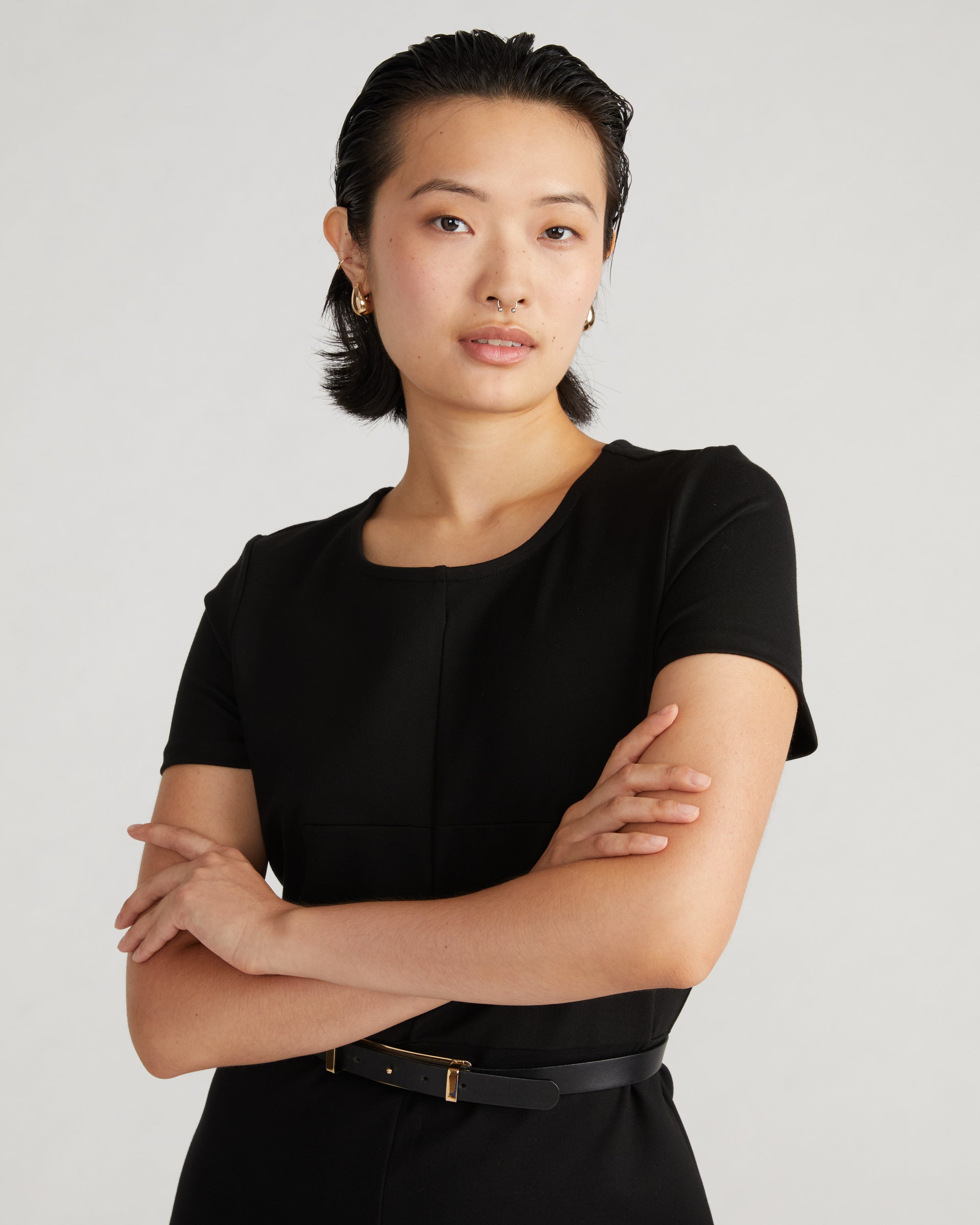 Executive Ponte Dress - Black Universal Standard Executive Ponte Dress - Black Universal Standard