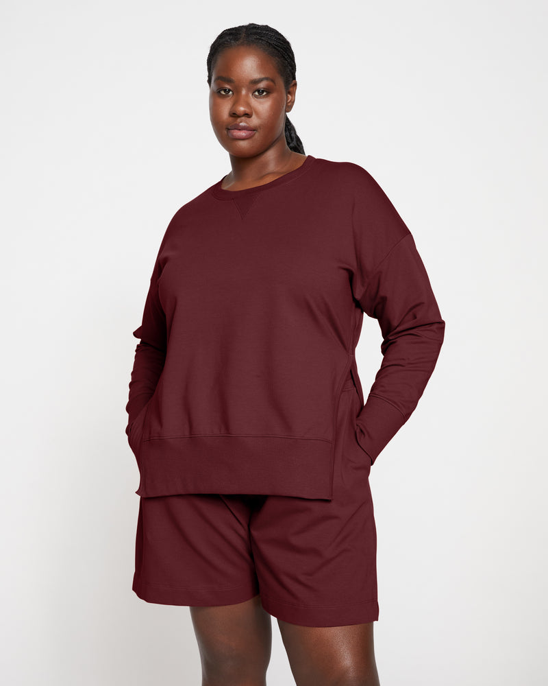 Hayes Sweatshorts - Black Cherry