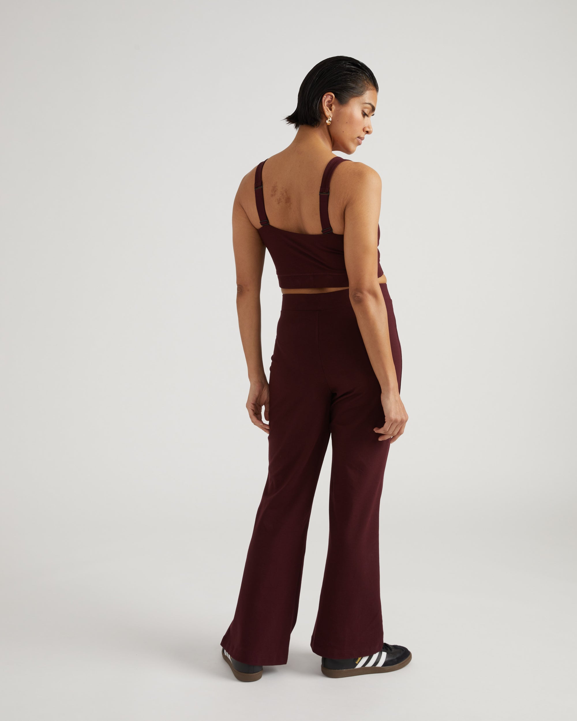 Roya Bootcut Legging - Black Cherry