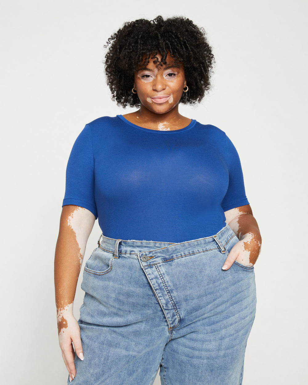 Foundation Short Sleeve Crew Neck Tee - Lapis