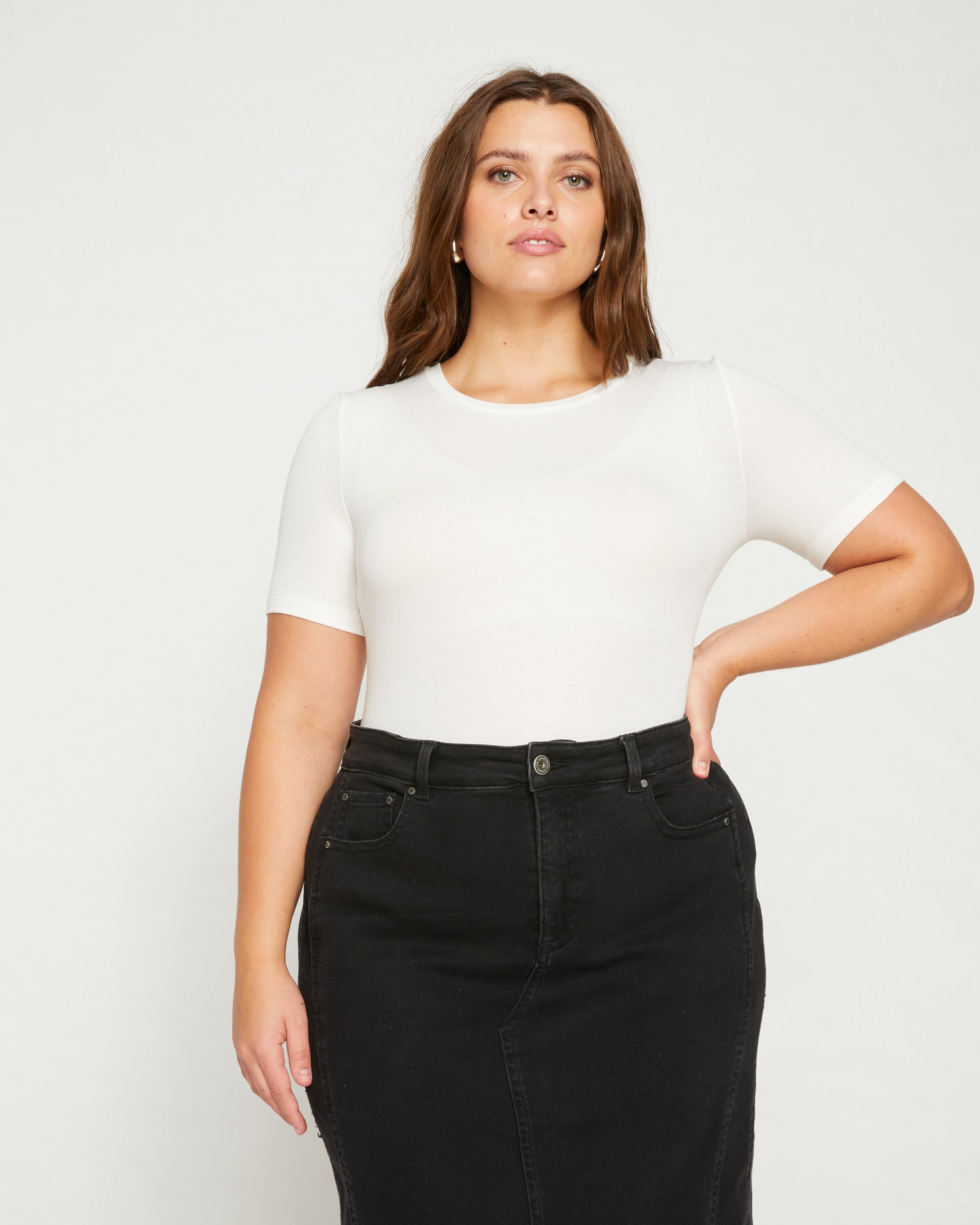 Foundation Short Sleeve Crew Neck Tee - Vapor