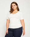 Foundation Short Sleeve V-Neck Tee - Vapor
