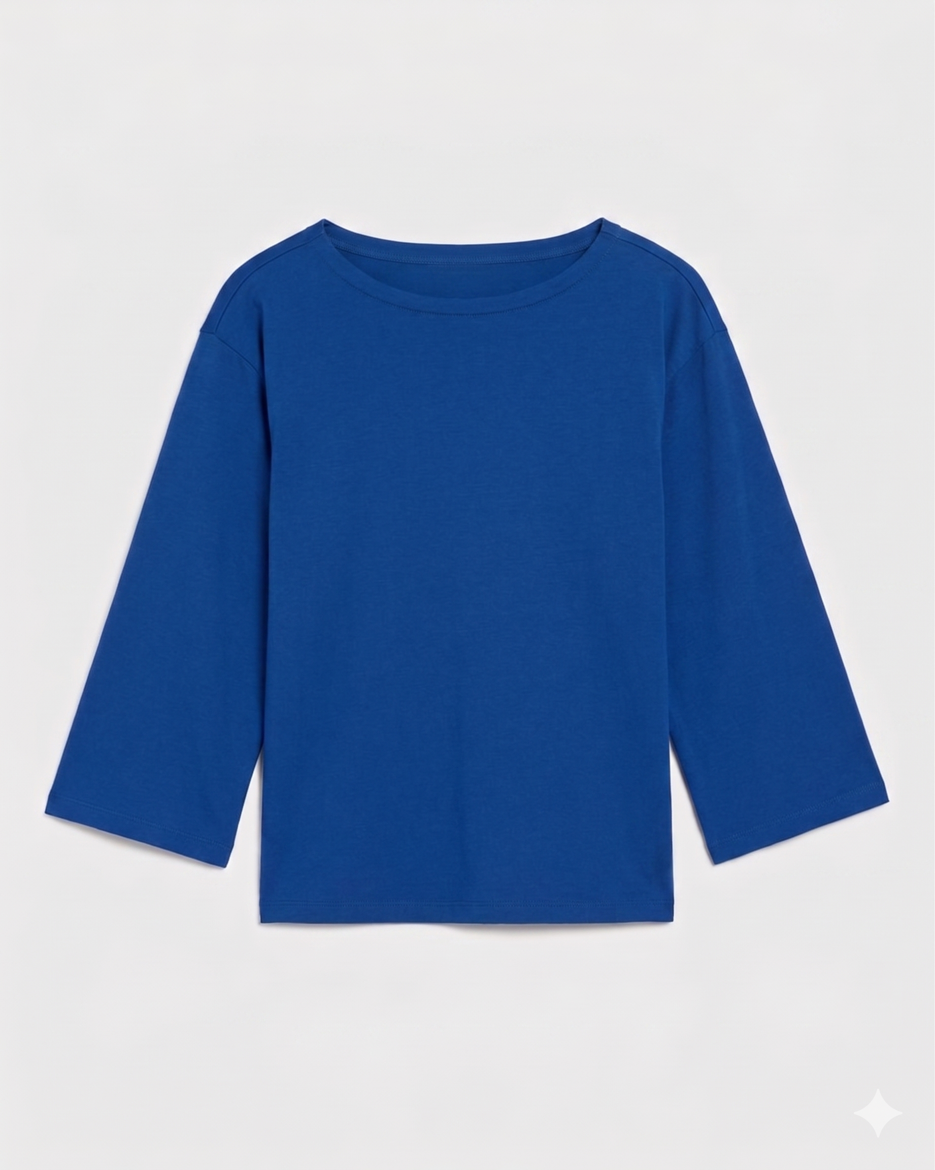 Montauk Breton Stripe Bell Sleeve Top - Solid Ultramarine