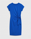 Crescent Breton Stripe Knot Dress - Solid Ultramarine | Plus Size & Straight Size Women's Fashion | Universal Standard