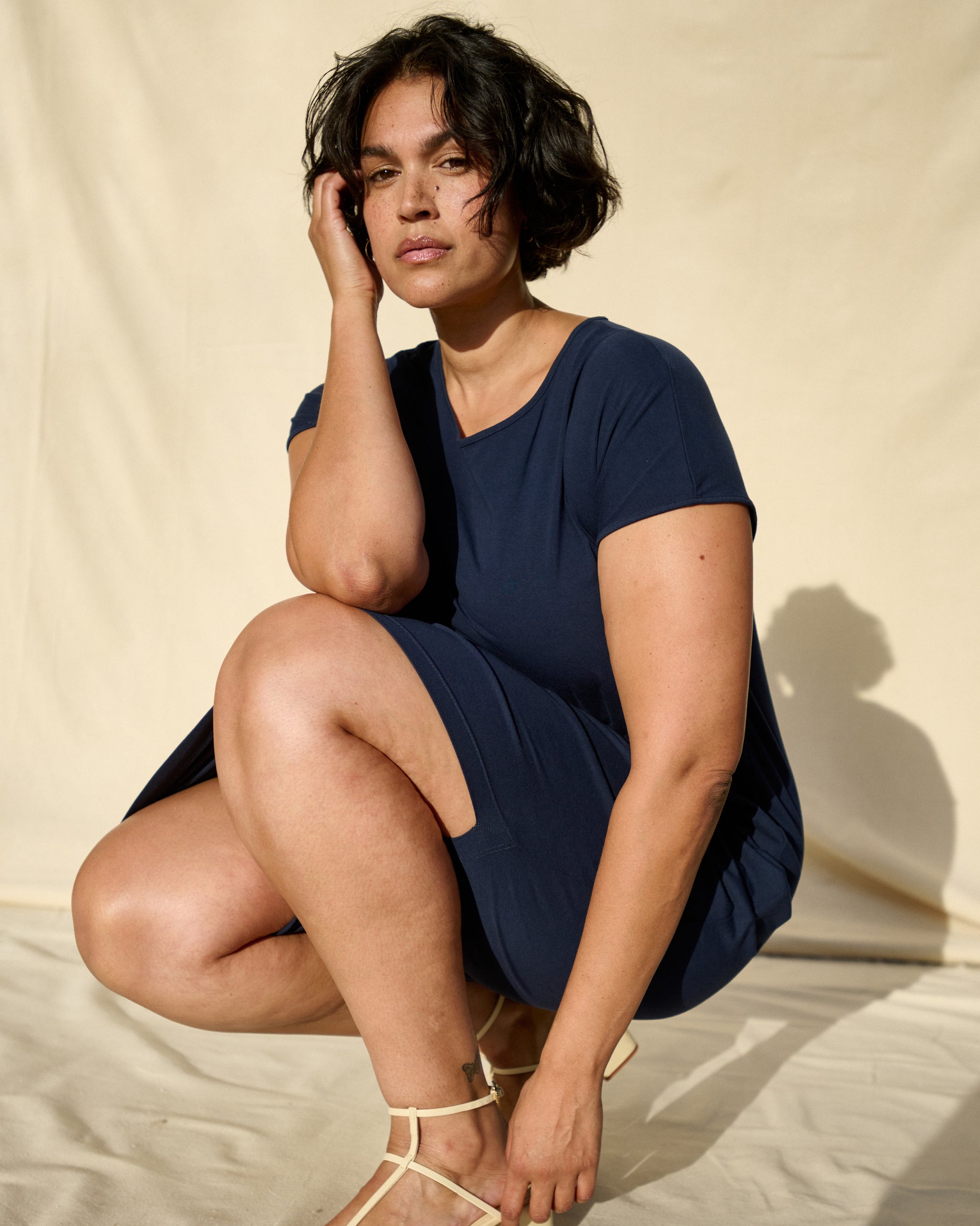 comfortable women's dresses Universal Standard Plus Size Iconic Geneva Dress