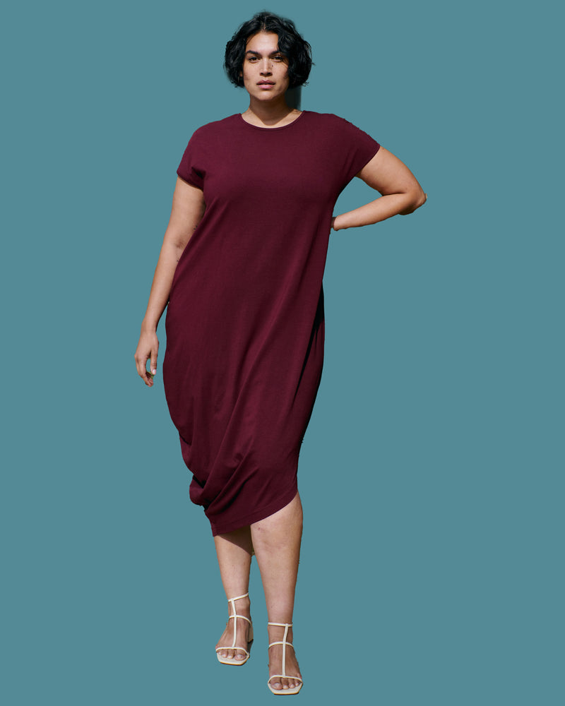 Iconic Geneva Dress - Black Cherry