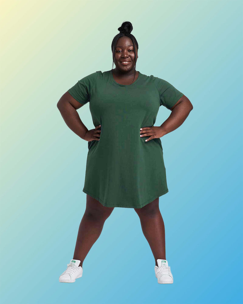 Halie T-Shirt Dress - Conifer