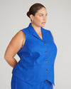 Hanover Linen Vest - Ultramarine