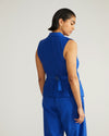 Hanover Linen Vest - Ultramarine