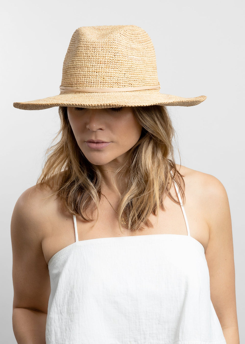 Hat Attack Raffia Crochet Continental