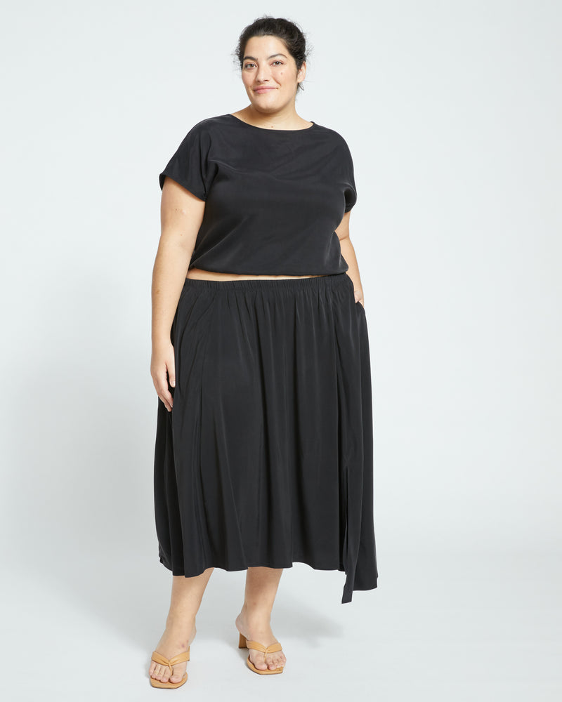 Palma Cupro Top - Black