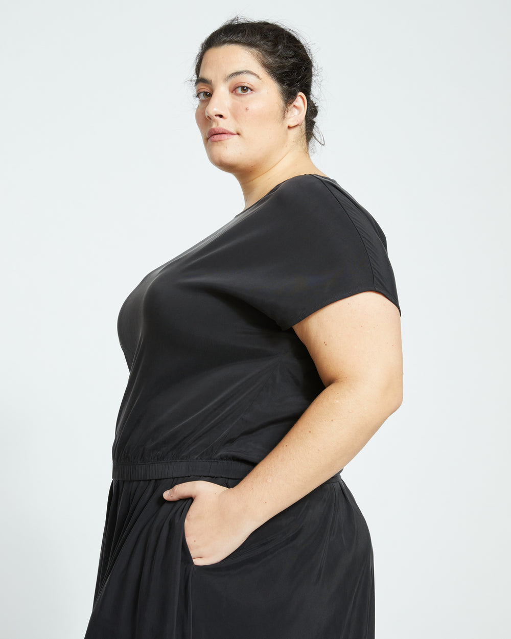 Palma Cupro Top - Black