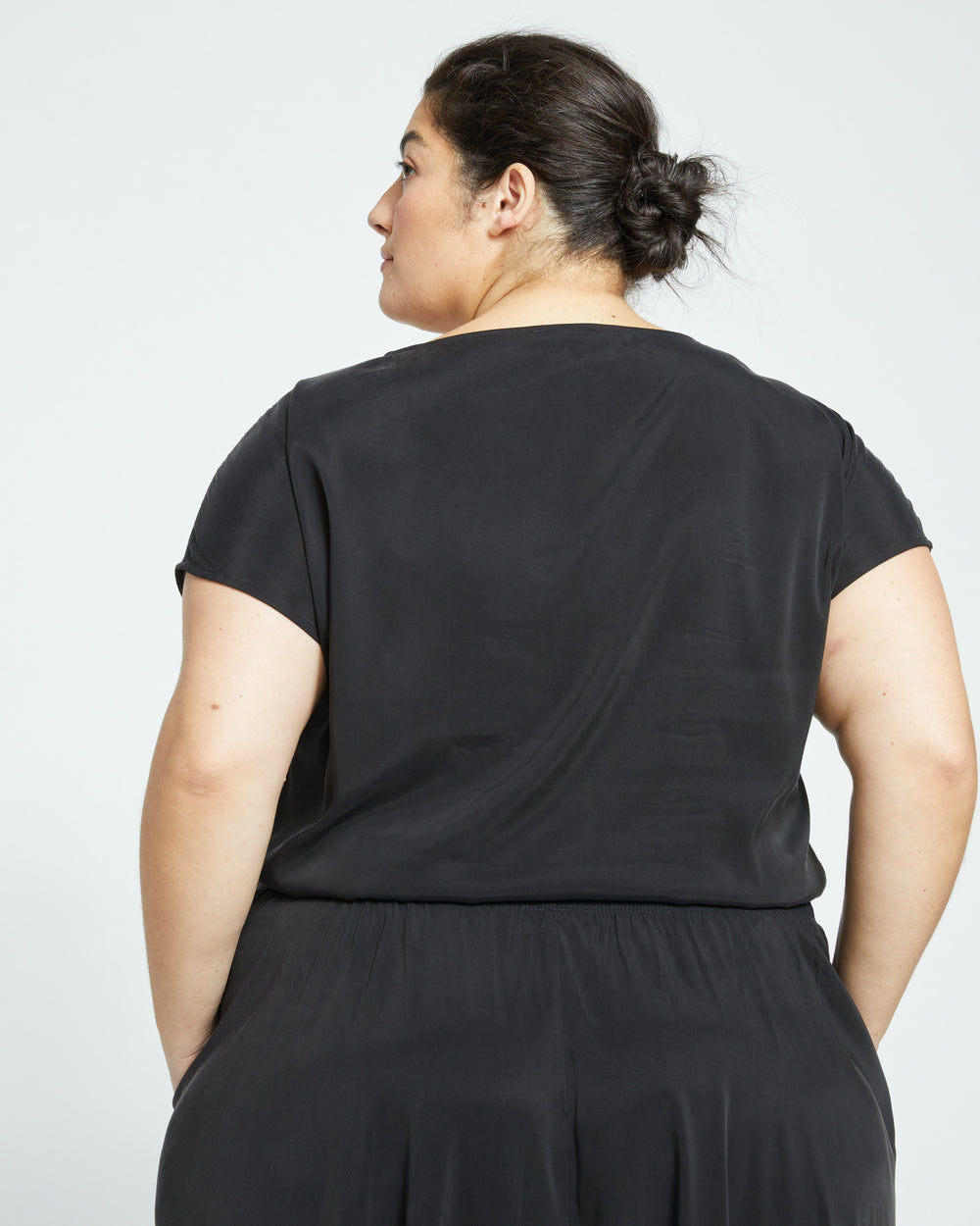 Palma Cupro Top - Black