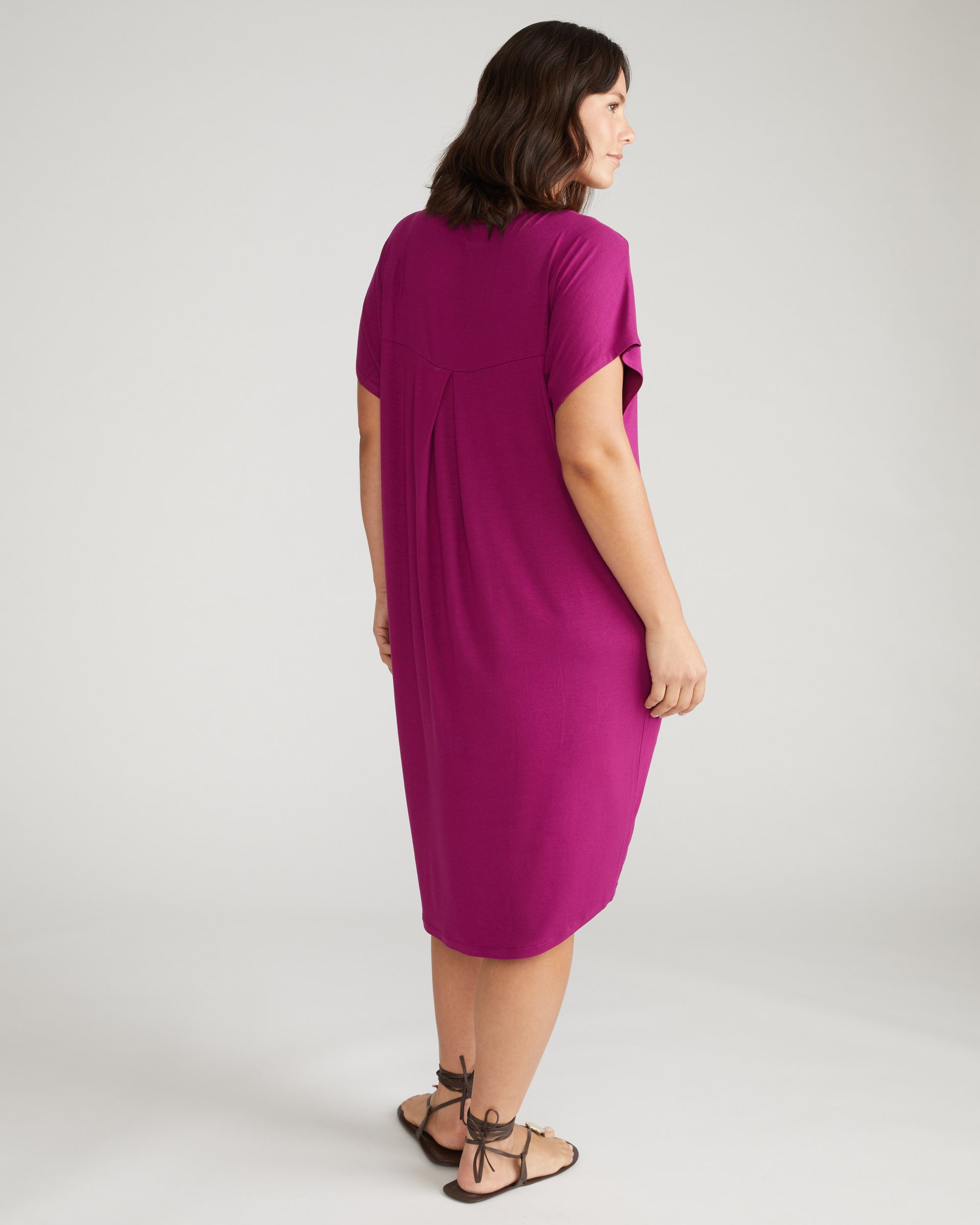 Helen Liquid Jersey Shift Dress - / Rothko Purple- Size2XS - by Universal Standard Helen Liquid Jersey Shift Dress - / Rothko Purple- Size2XS - by Universal Standard