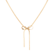 Aurate Herringbone Bow Choker
