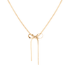 Aurate Herringbone Bow Choker