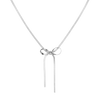 Aurate Herringbone Bow Choker