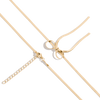 Aurate Herringbone Bow Choker