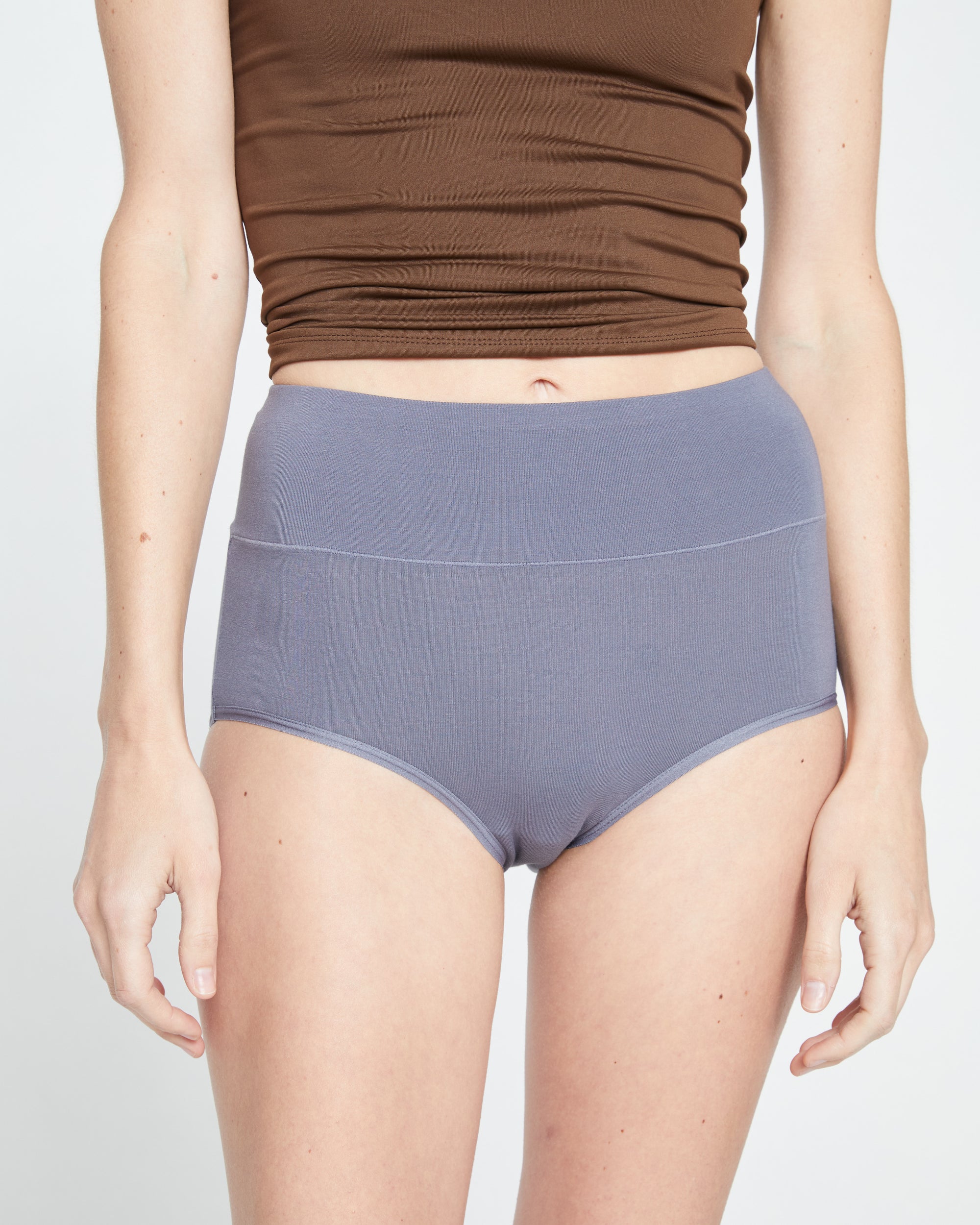 UltimateS Full Coverage High Rise Brief - Blue Haze