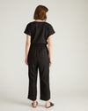 Iris Linen Easy Pull-On Pants - Black