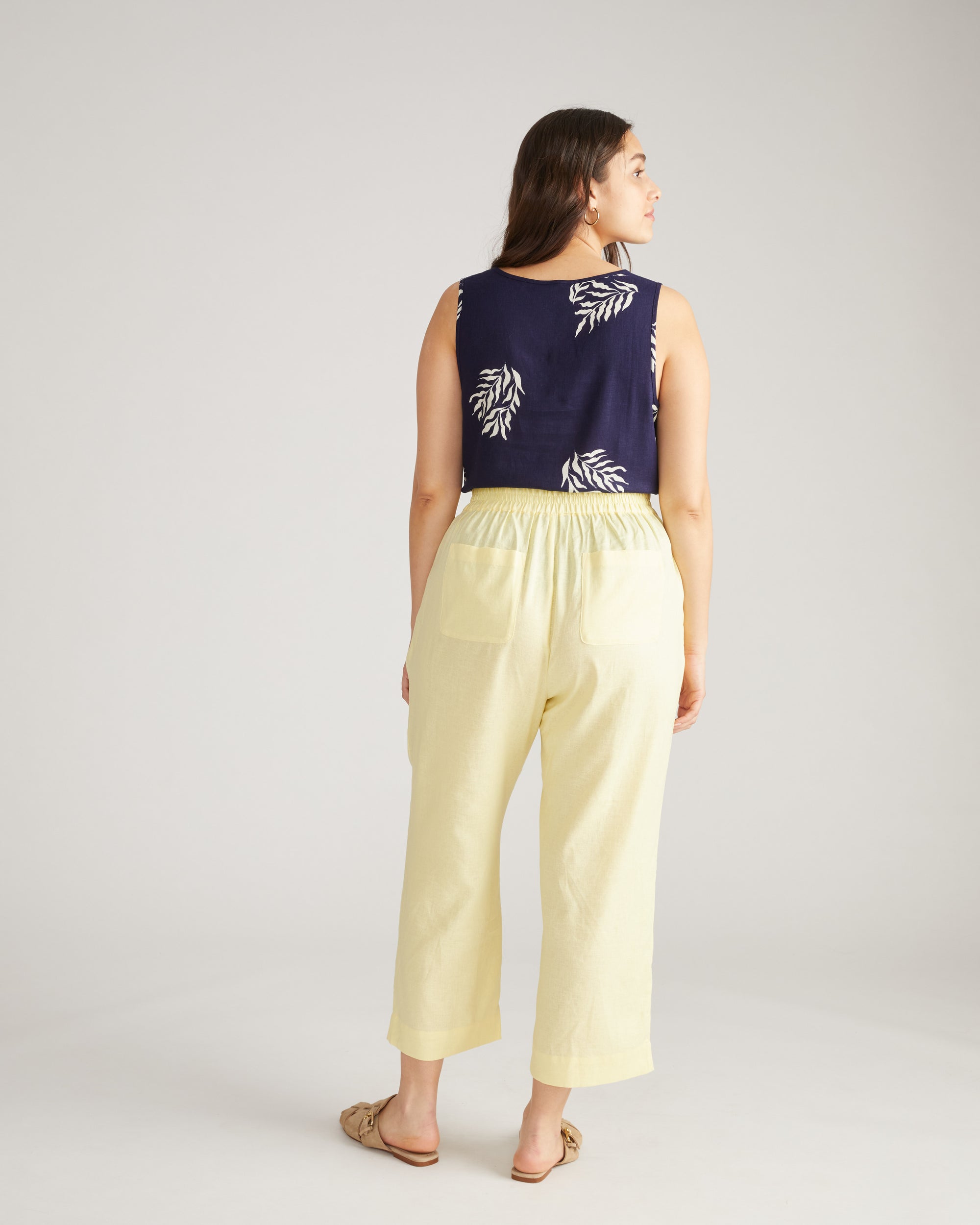 Iris Linen Easy Pull-On Pants - Twinkle