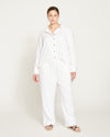 Iris Linen Easy Pull-On Pants - White