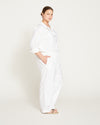 Iris Linen Easy Pull-On Pants - White