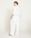 Iris Linen Easy Pull-On Pants - White