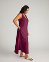 Islet Button-Down Linen Maxi Dress - Acai