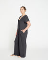 UltimateS Jemma V Neck Jumpsuit - Black