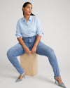Joni High Rise Curve Slim Leg Jeans 32 Inch - Bright Indigo